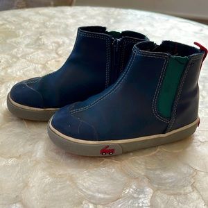 See Kai Run Kirby Navy Leather